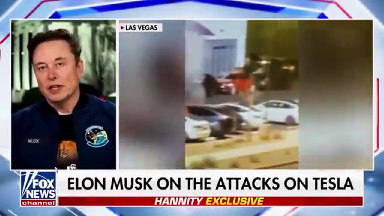 Amidst the Tesla violence Elon explains to Hannity how they go through the databases