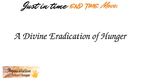 Divine eradication of Hunger