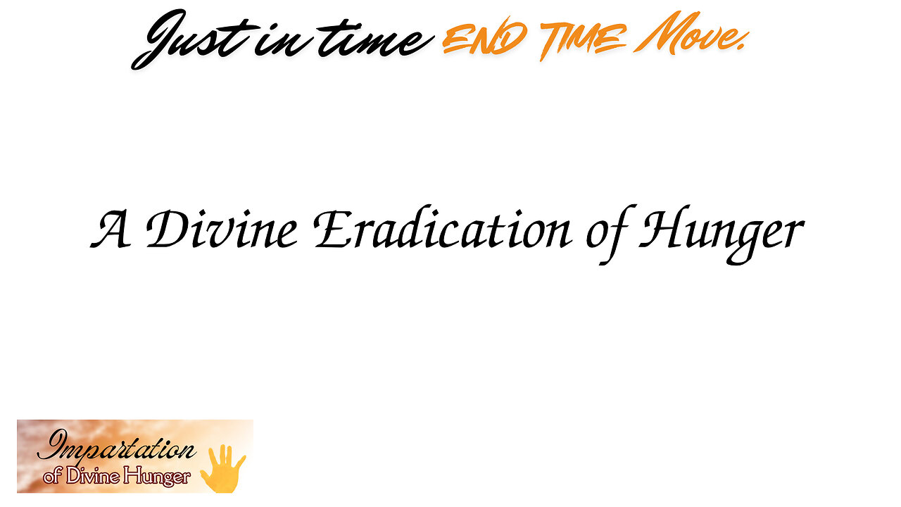 Divine eradication of Hunger