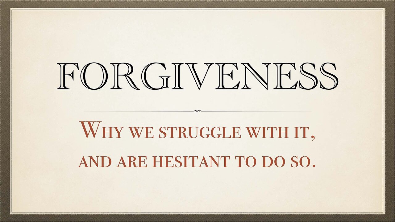 Forgiveness