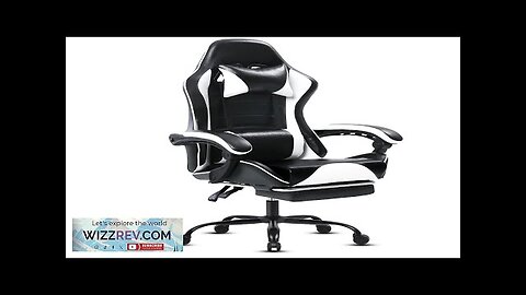 Ergonomic Gaming Chair with Footrest PU Leather Video Game Chairs for Adults Review