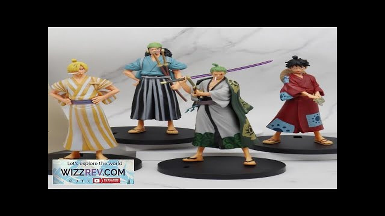 18CM One Piece Anime Figure Monkey D Luffy Zoro Chopper Nami Action Review