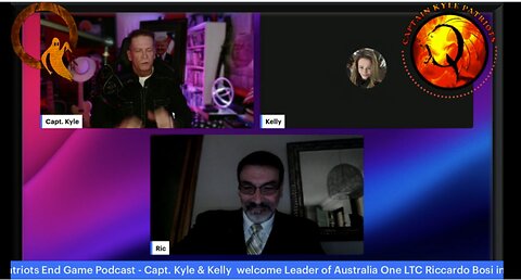 Capt Kyle & Kelly resume our biweekly Round Table w Australia Party's leader LTC Riccardo Bosi!