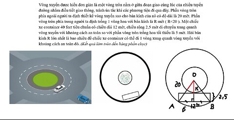 Toán 9: Vòng xuyến được hiểu đơn giản là một vòng tròn nằm ở giữa đoạn giao cùng lúc của