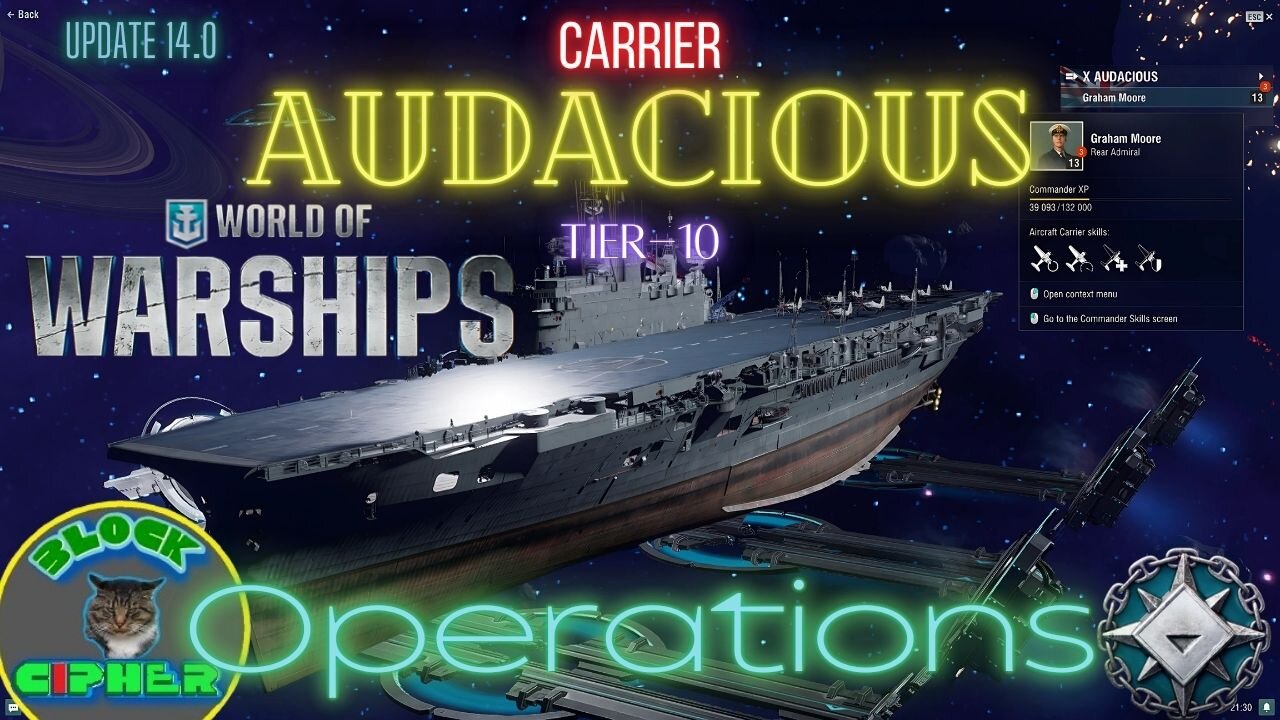 British Carrier Tier-10 AUDACIOUS in Operations | World of Warships