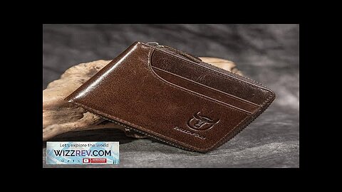 BULLCAPTAIN Men Short Wallet RFID Blocking Card Holder Cowhide Coin Purse Retro Review