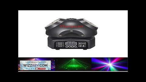 Disco LED kaleidoscope strobe +Green Laser Rotating Stage Light DMX 512 Dynamic Review