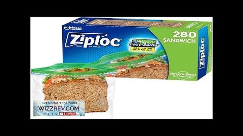 Ziploc Sandwich and Snack Bags with EasyGuide Texture Plastic Storage Bags Review