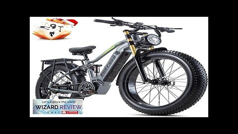 1000W/2000W Daul Motor Adults Electric Bike 120Miles & 48V 30Ah LG Cell Review