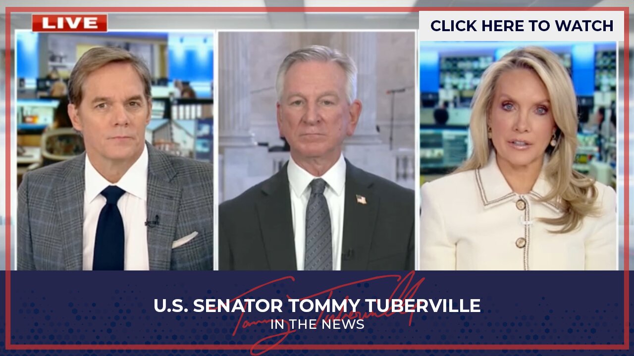 Senator Tuberville Joins America's Newsroom to Discuss Dept of Education, Linda McMahon & Kash Patel