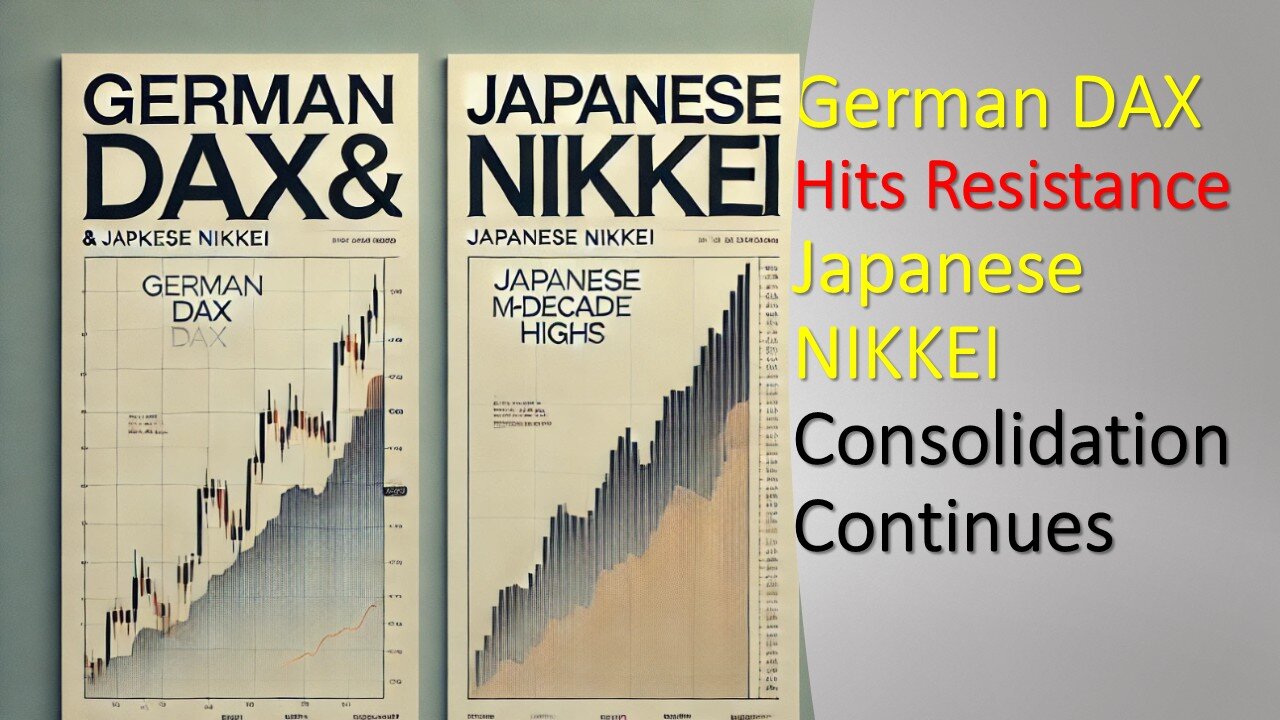 German DAX Hits Resistance Japanese NIKKEI Consolidation Continues