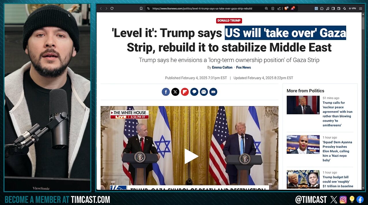 Trump Declares US TAKE OVER OF GAZA, Will OWN IT And Turn it Into The Riviera Sparking PANIC & Anger