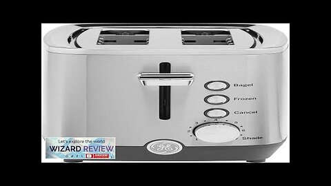 GE 2 Slice Stainless Steel Toaster Extra Wide Slots for Toasting Bagels Review