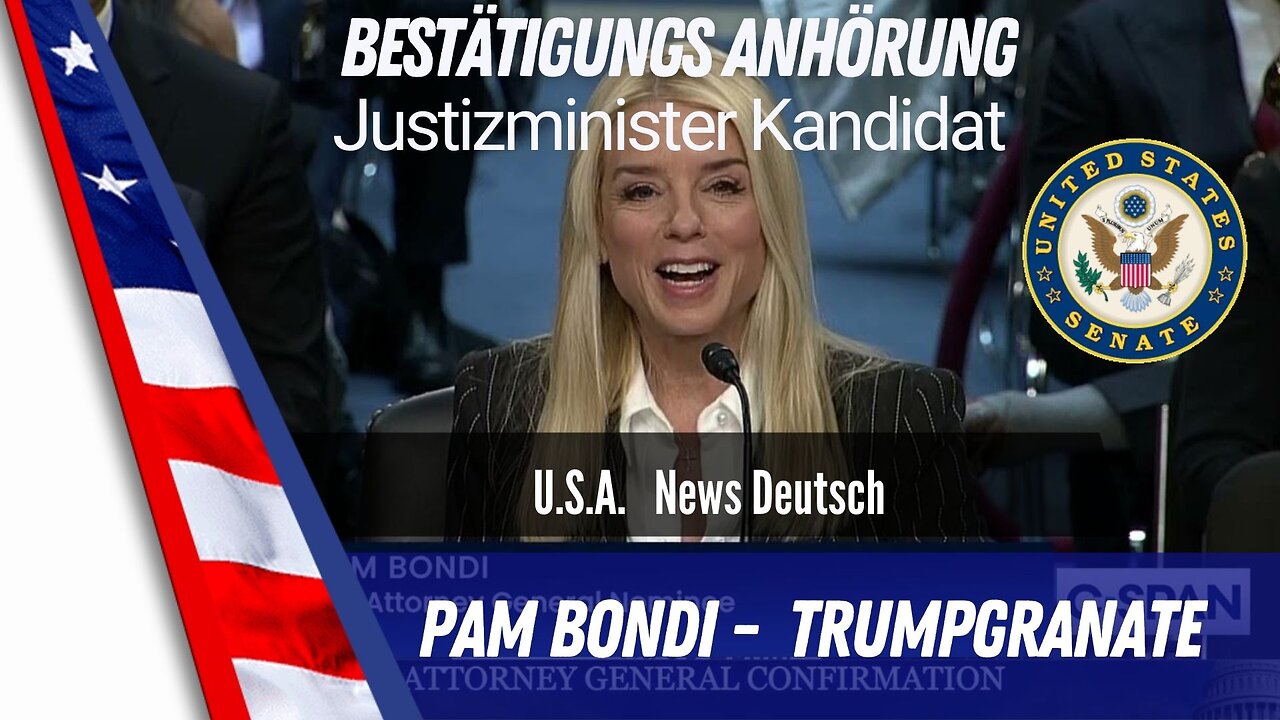 Pam Bondi im Kreuzverhör des Senats.