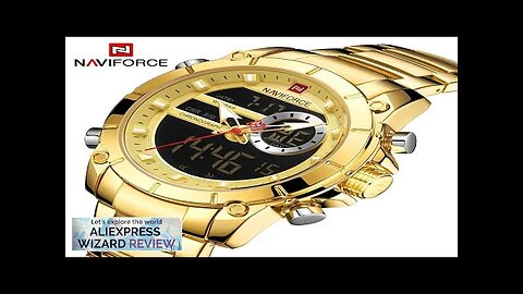 NAVIFORCE Top Luxury Original Sports Wrist Watch For Men Quartz Steel Waterproof Review