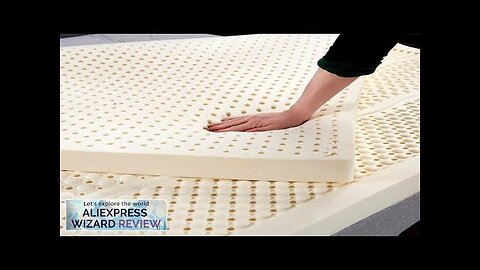 100% Thailand natural latex mattress with cover natural pure rubber mattress 1.8m Review