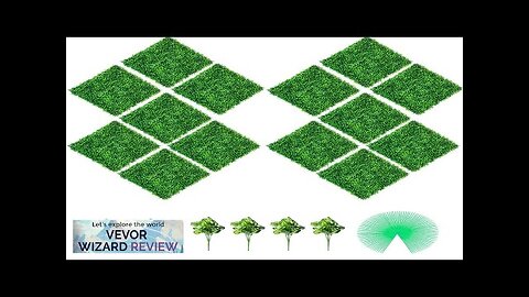 VEVOR Artificial Boxwood Panels 14 PCS 20"x20" Boxwood Hedge Wall Panels PE Review