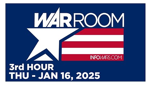 WAR ROOM [3 of 3] Thursday 1/16/25 • JOSH SABAL SUING ADL UPDATE, News, Reports & Analysis • Infowar