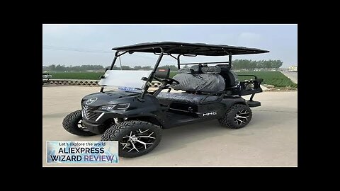 Wholesale 48V Adults Golf Scooter Solar Panels Powered Black Golf Carts 4 Review