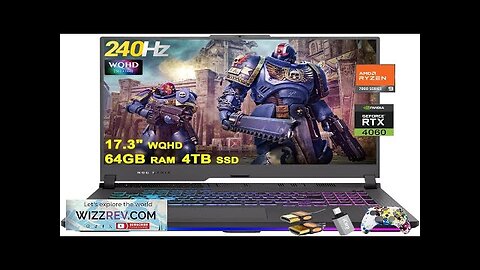 ASUS ROG Strix G17 G713 Gaming Laptop 17.3" WQHD IPS 240Hz AMD Review