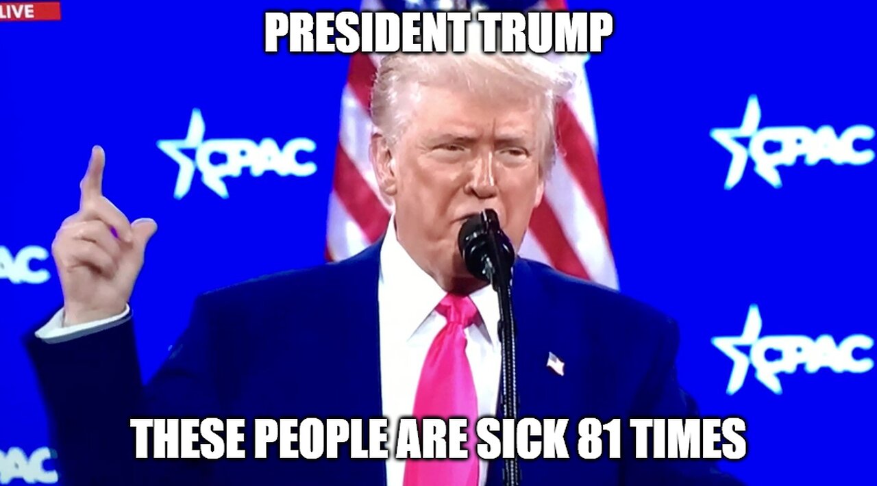 President Trump "These People Are Sick" 81 Times - March 9 2025