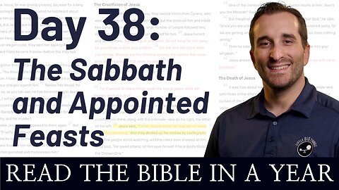 Day 38: The Sabbath and Appointed Feasts - Read the Bible in a Year - NIV