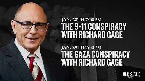 The Gaza and 9-11 Conspiracies promo with Richard Gage - speaking at the Old State Saloon