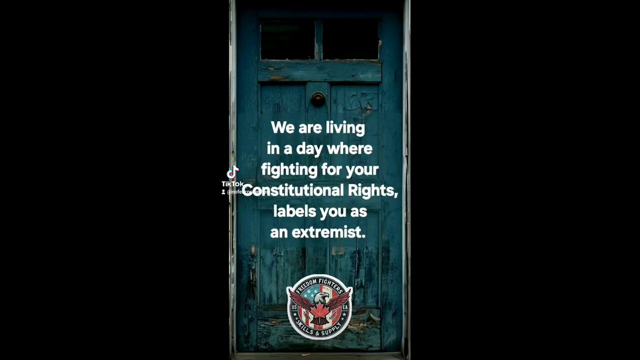 We are living in a day where fighting for your Constitutional Rights, labels you as an extremist.