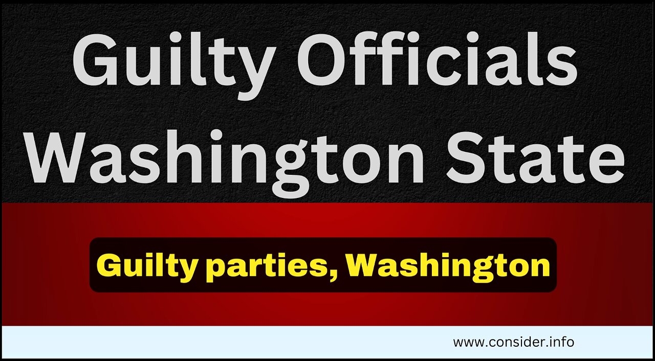 Prosecutor Bible Study: Guilty Officials