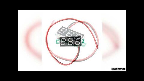 3pcs 0.28 Inch Two-wire 2.5-30V Digital Red Display DC Voltmeter Adjustable Voltage Review