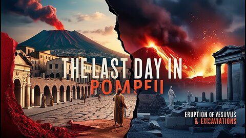 The last day in Pompeii, the eruption of Vesuvius and excavations of the city.