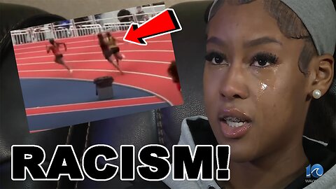 Track athlete screams RACISM after BASHING opponent's SKULL with baton! TAKES NO RESPONSIBILITY!