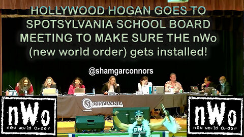 nWo Hollywood Hogan at Spotsylvania School Board for the NEW WORLD ORDER! (woke superintendent)