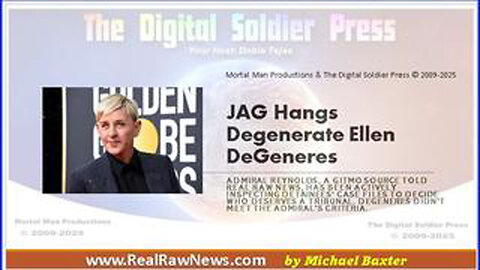 JAG HANGS DEGENERATE ELLEN DEGENERES ON FEBRUARY 10, 2025, AT GITMO.