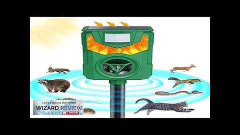 Solar Ultrasonic Animal Repeller Outdoor Squirrel Deer Repellent Ultrasonic Raccoon Review