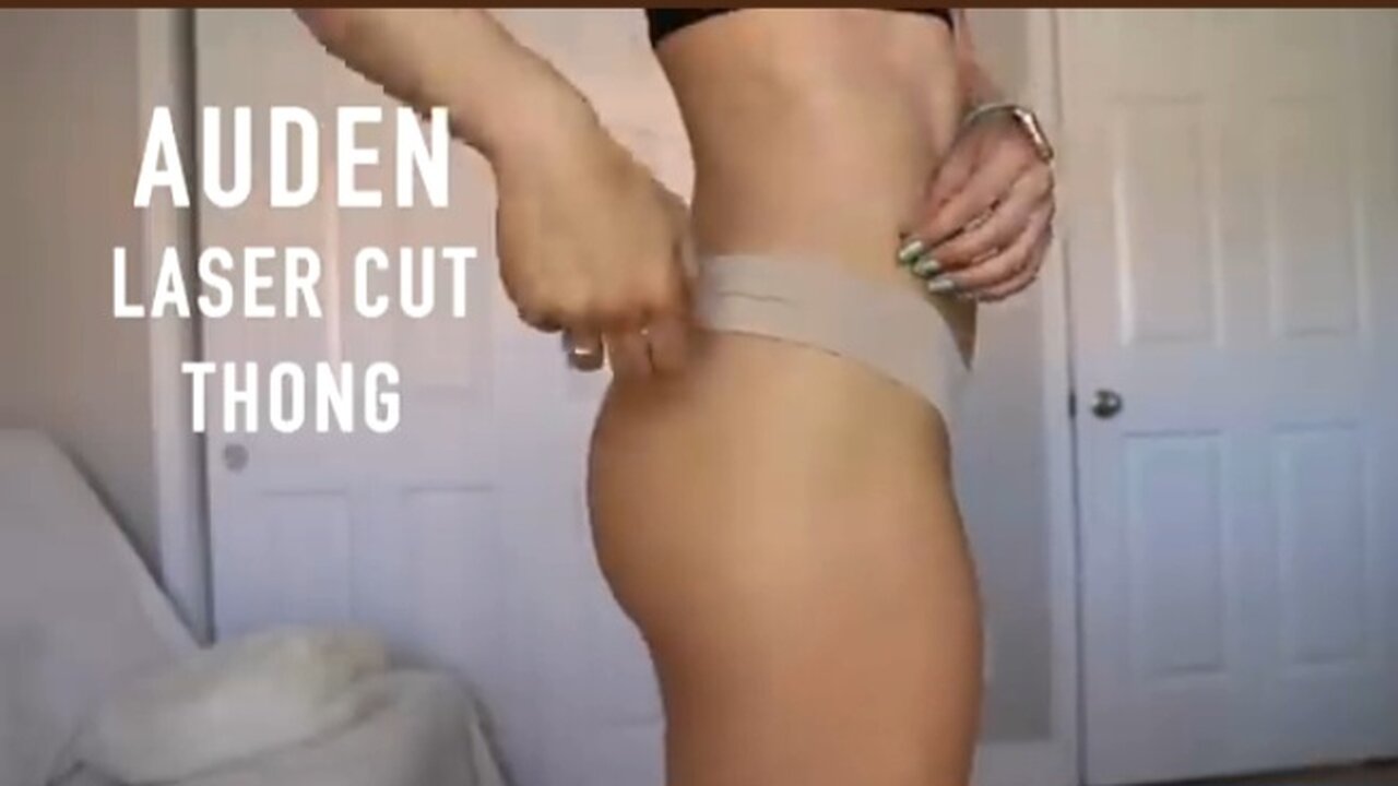 Laser cut thong try on