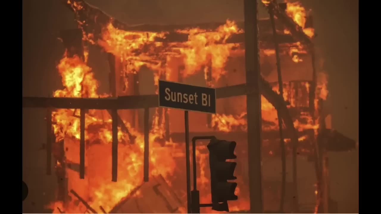 LA BURNS DEVIL WINDS CREATED BY HAARP ARE HELPING SPREAD MAN MADE FIRES ACROSS CALIFORNIA