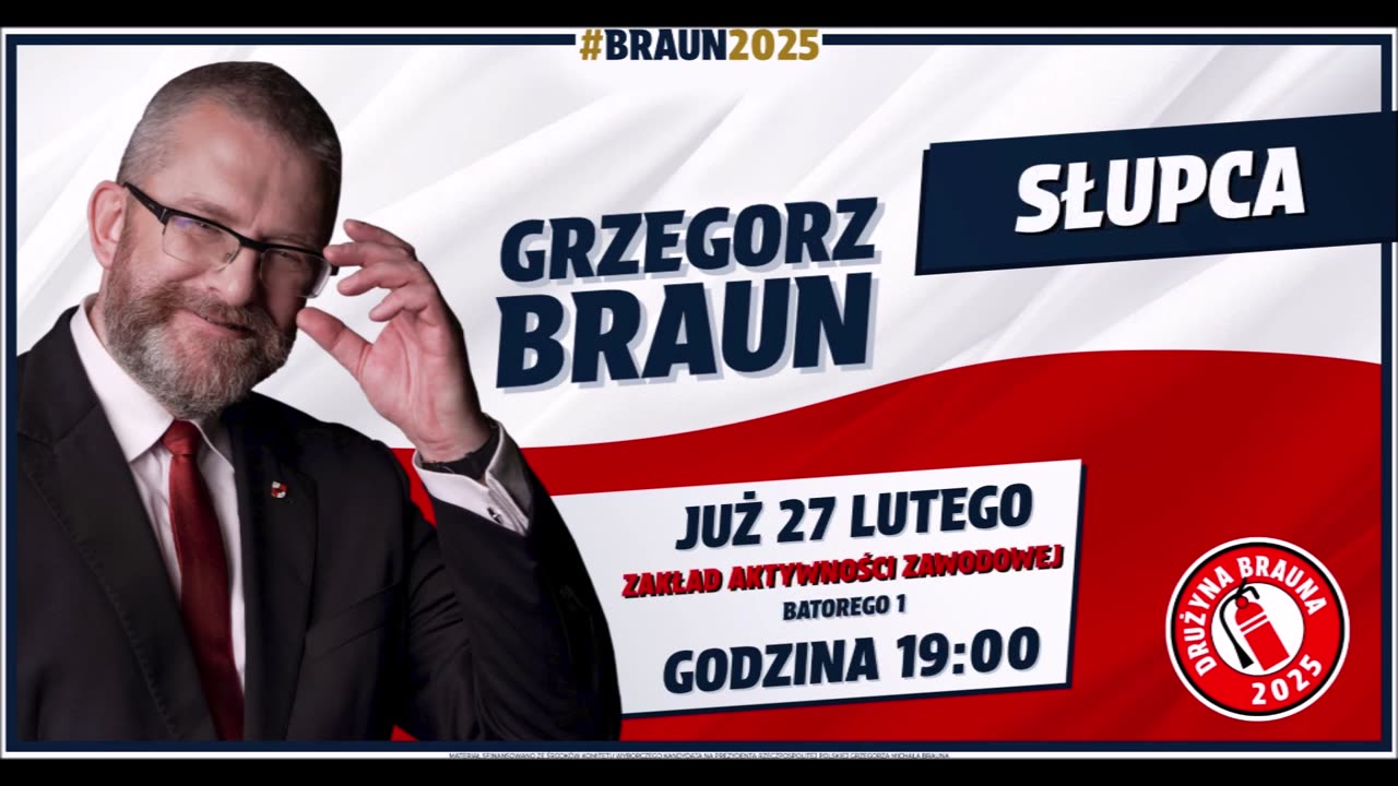 Aktualności Narodowe (24.02.2025): spotkania w Krakowie, Gnieźnie i Łodzi; spotkania z Braunem