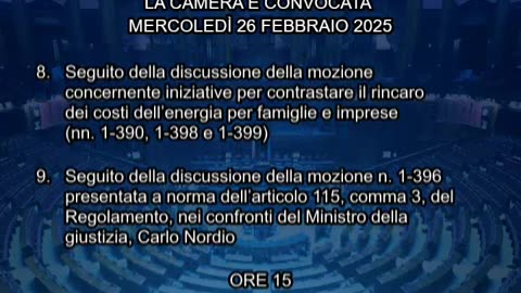 Roma - Camera - 19° Legislatura - 435° seduta (26.02.25)