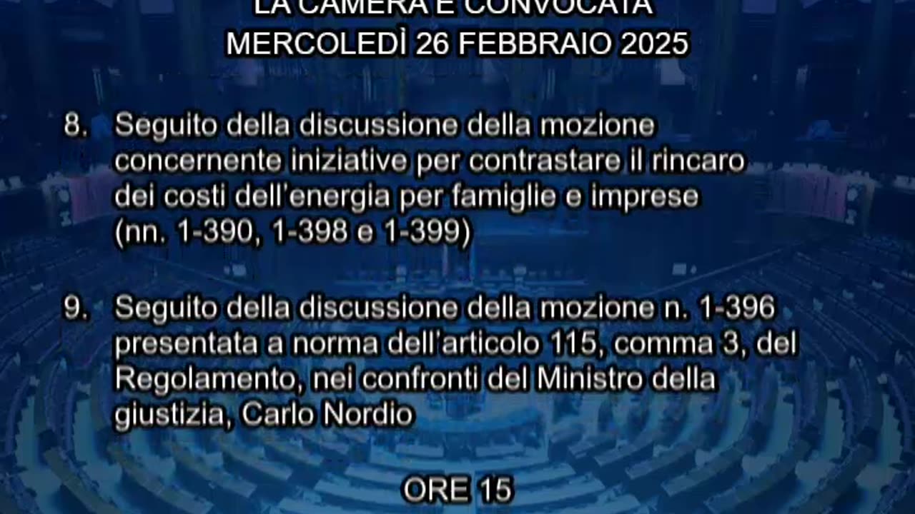 Roma - Camera - 19° Legislatura - 435° seduta (26.02.25)