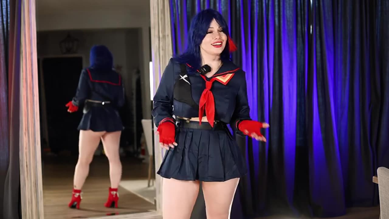 Cute and Sexy Ryuko School Girl Cosplay Try On🍑💦