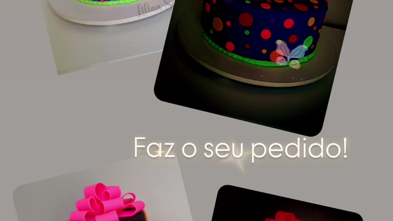 Já pensou seu bolo brilhando na festa?