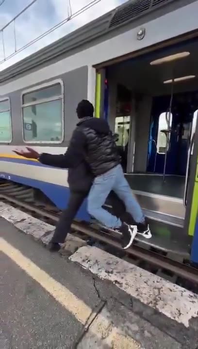 African attacks Italian train conductor because he wanted to ride with no ticket