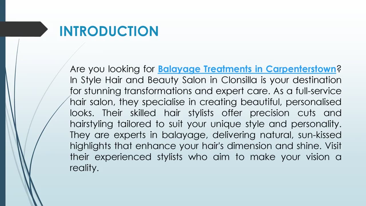 Are you looking for Balayage Treatments in Carpenterstown?