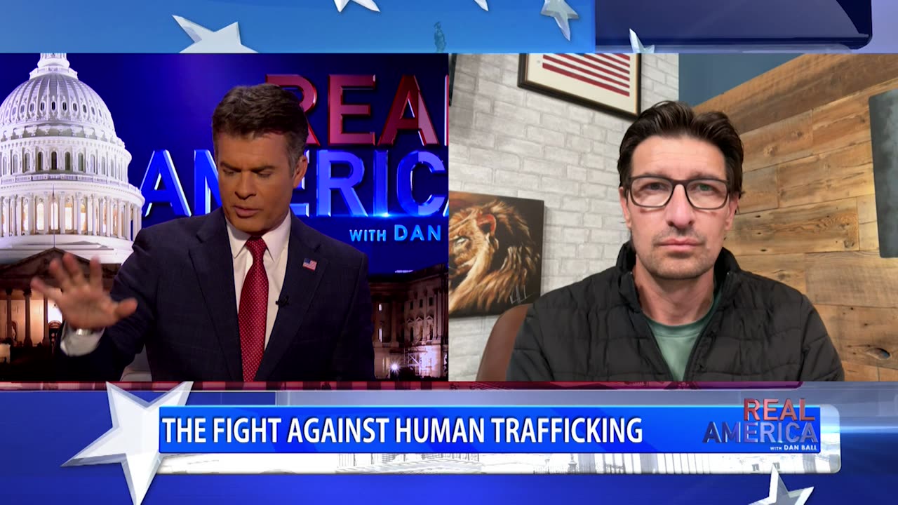 REAL AMERICA -- Dan Ball W/ Jaco Booyens, Protecting Children Against Trafficking, 1/8/25