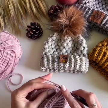 Puff Stitch Crochet Hat Tutorial
