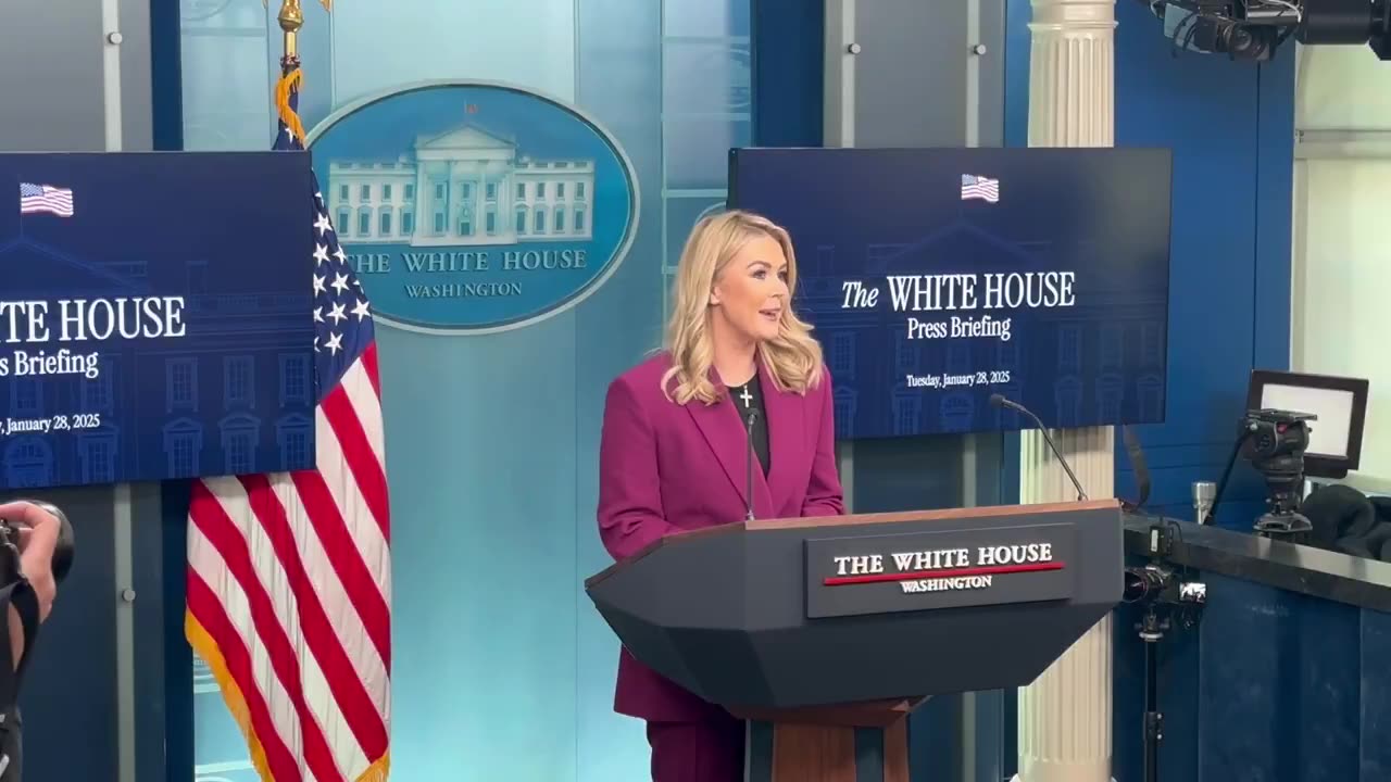 The First White House Press Conference with Karoline Leavitt