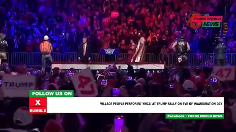 Village People perform YMCA at Trump rally