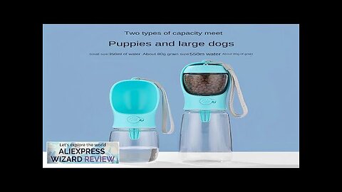 Dog Cat Portable Feeding and Watering Supplies Portable Food Grade Material Dog Review