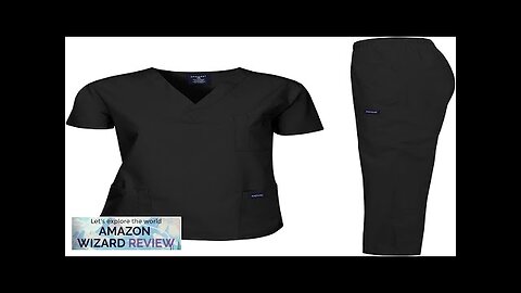 Dagacci Scrubs Medical Uniform Women and Man Scrubs Set Medical Scrubs Top Review